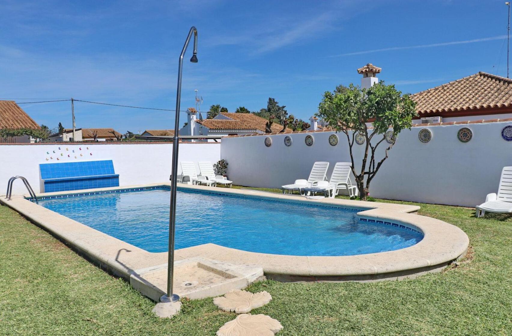 Bungalow Ramos, con piscina compartida Conil De La Frontera Exterior foto